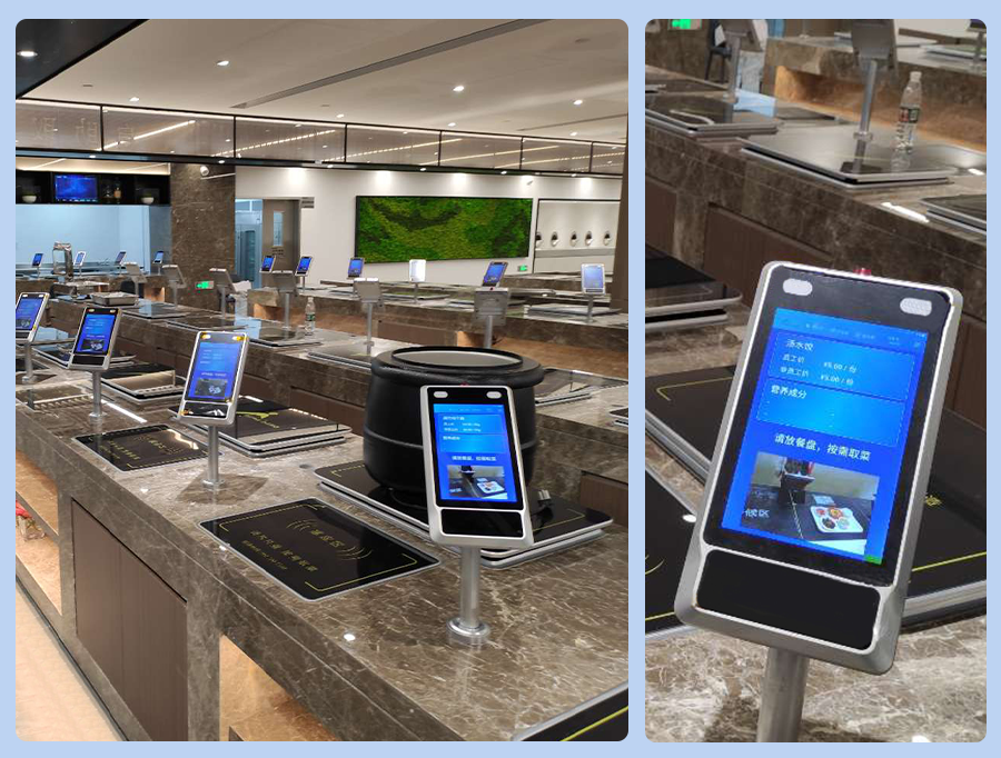 佳維視8寸人臉識別TPC080-R100智慧食堂案例